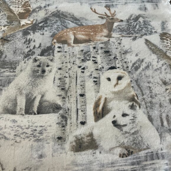 Scenic WINTER WONDERLAND Handmade Cotton Flannel Pillowcase Fits A Standard/Quee - Picture 2 of 3